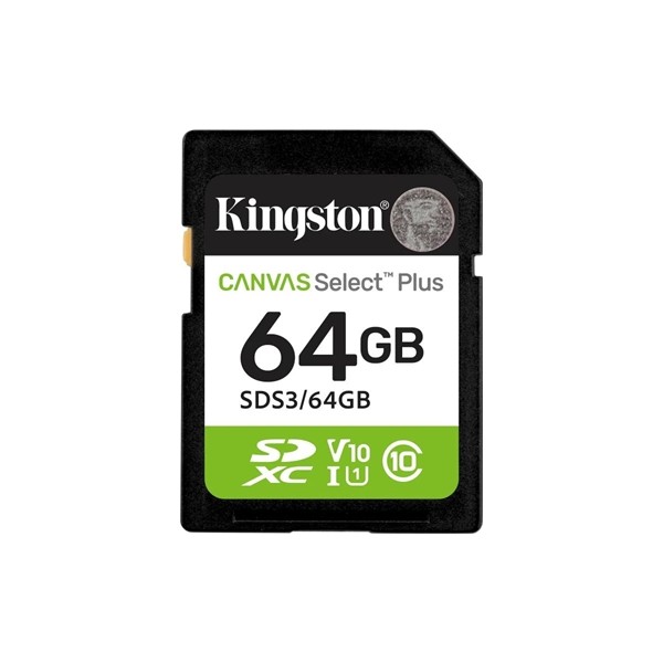 Kingston sd canvas select plus gen3 64gb 100 mb-s
